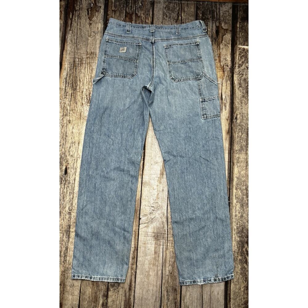 Vintage Lee Carpenter Jeans Mens 36x36 Loose Fit Dungarees Baggy Relaxed 90s